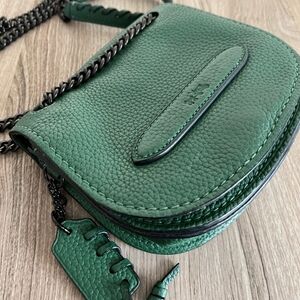 Green Leather Crossbody Bag - Women Bags